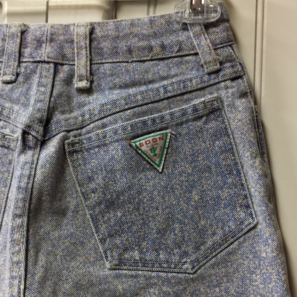 80s SOON (Guess) Confetti Wash Jeans 24 Vintage
